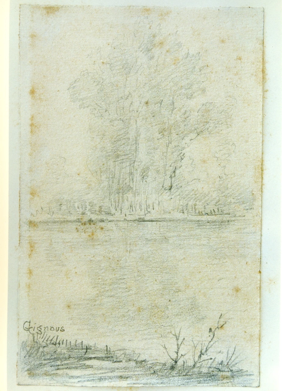 Studio di paesaggio lacustre - Certosa di san Martino, Napoli